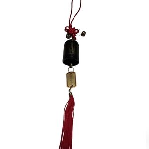 Bell Feng Shui Chinese Metal Black Bell Lucky Charm L6
